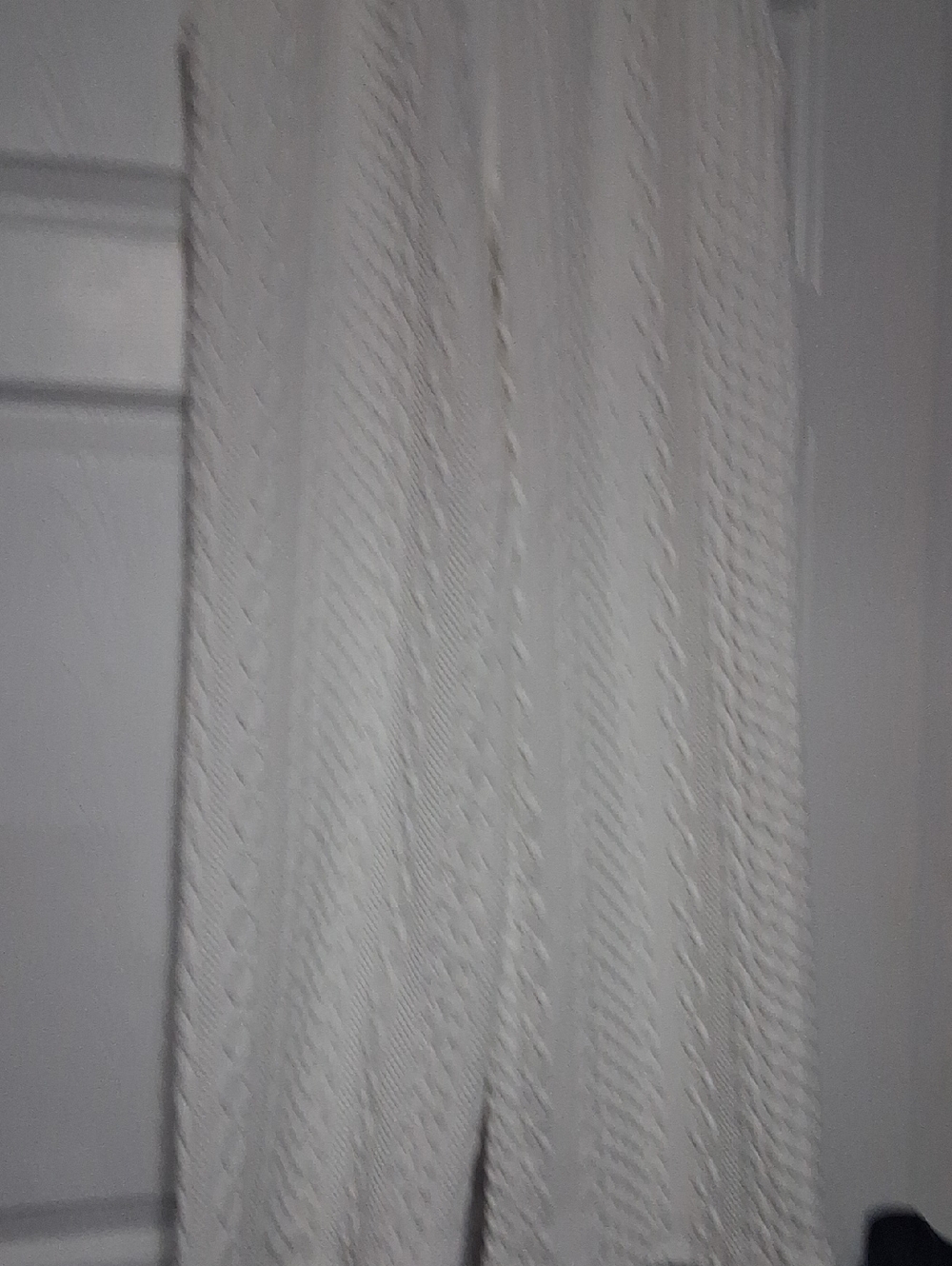 White Cable Knit Pants